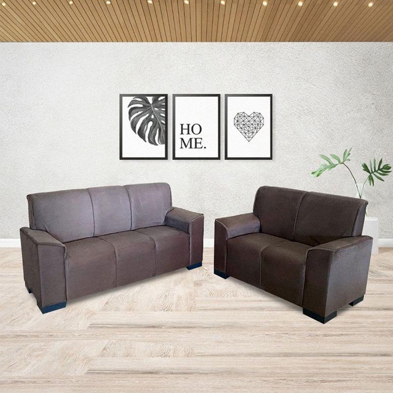 Conjunto SofA Sol Porto 3 e 2 Lugares Veludo - Sol Estofados